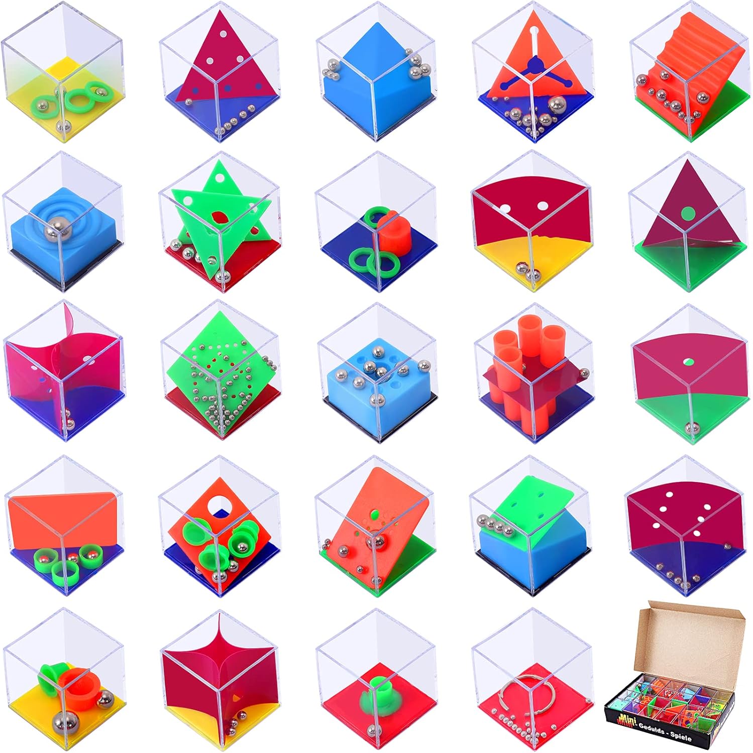 Blcculi 24 Pcs Brain Teaser Puzzles for Kids,Balance IQ