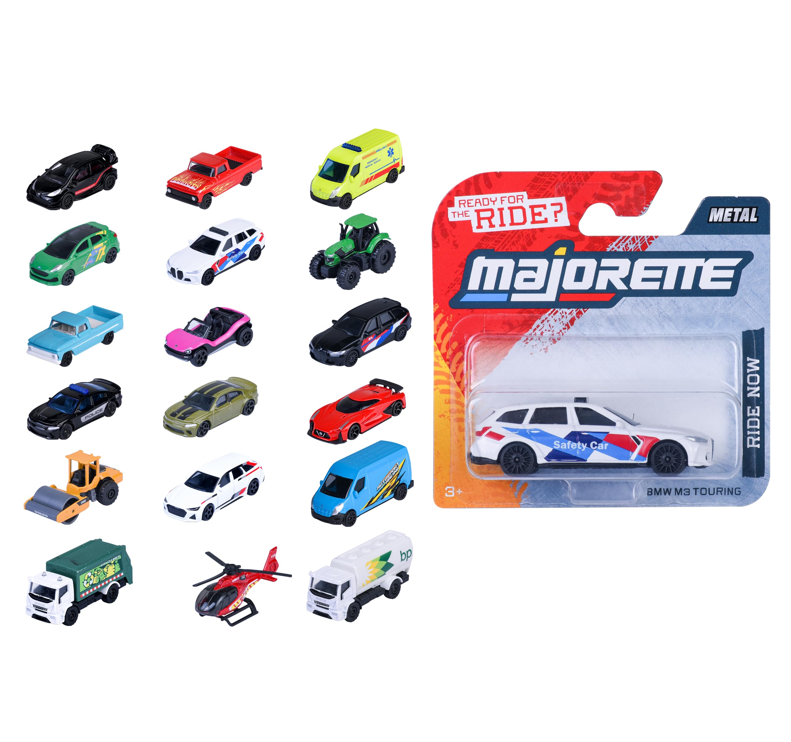 Majorette Auto Street Cars Edition - Metallspielzeugauto Freilauf 7,5 cm für Kinder ab 3 Jahre