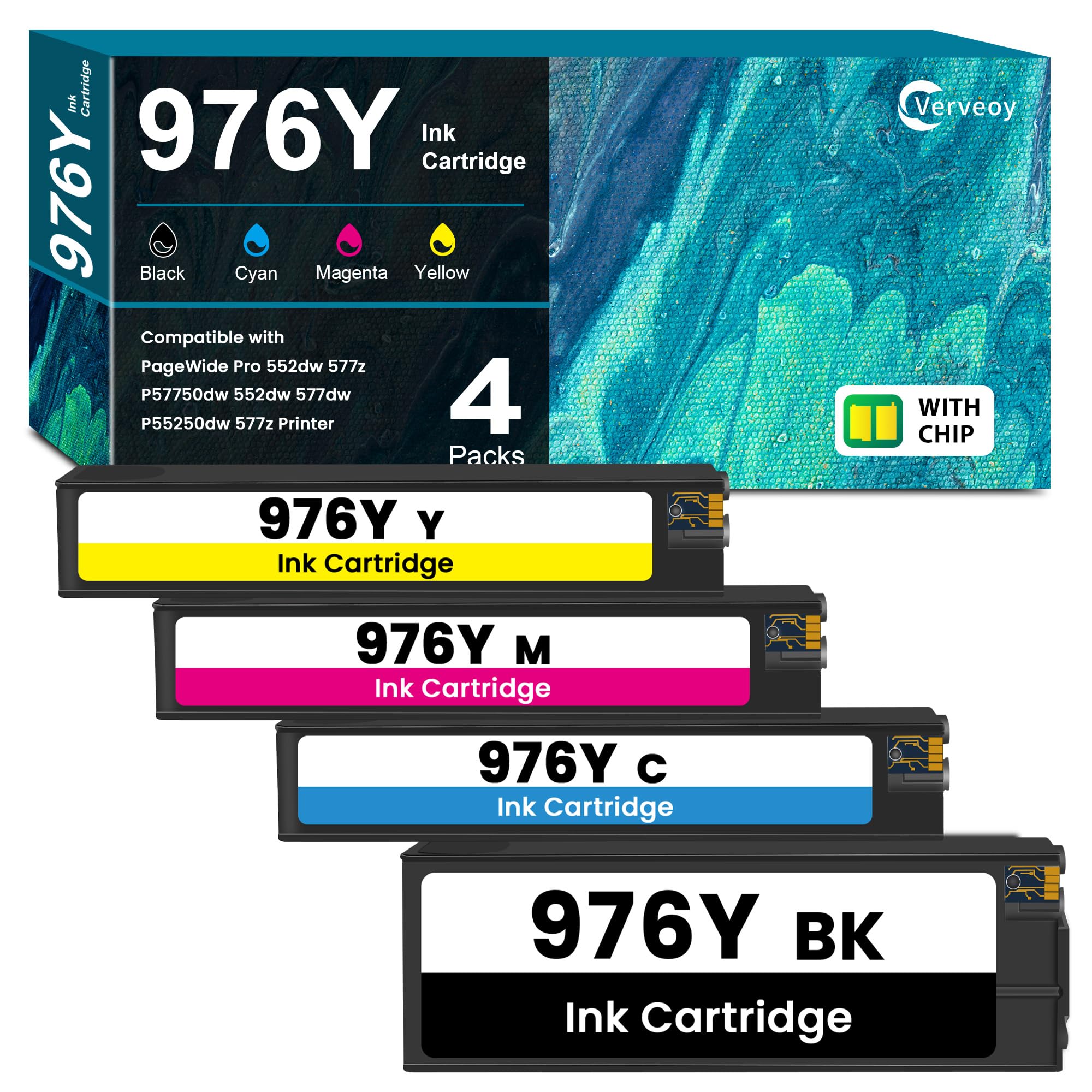 ⭐️最終販売⭐️新品未使用⭐️HPプリンタ・トナー⭐️976Y 4色セット⭐️ラスト⭐️ Amazon.com: 976Y Ink Cartridges Replacement for HP 976 Ink