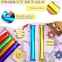 Vista 2 de Comicfs Bam Bam Thunder - 40 palos gruesos de papel metálico para animar a bailar, bailar, baloncesto, fútbol, ruidos