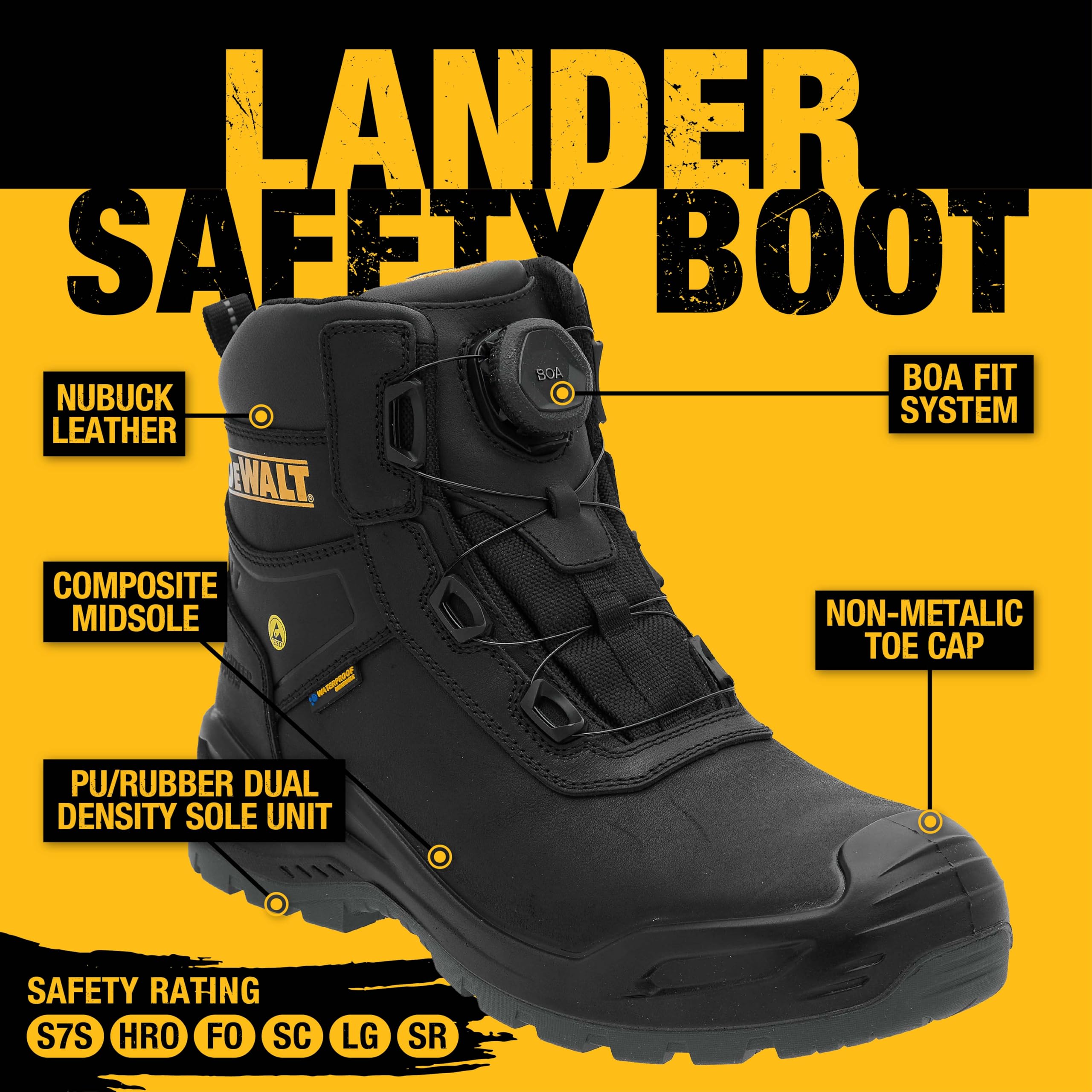 DEWALT Lander Boot Botas de construcciónHombre
