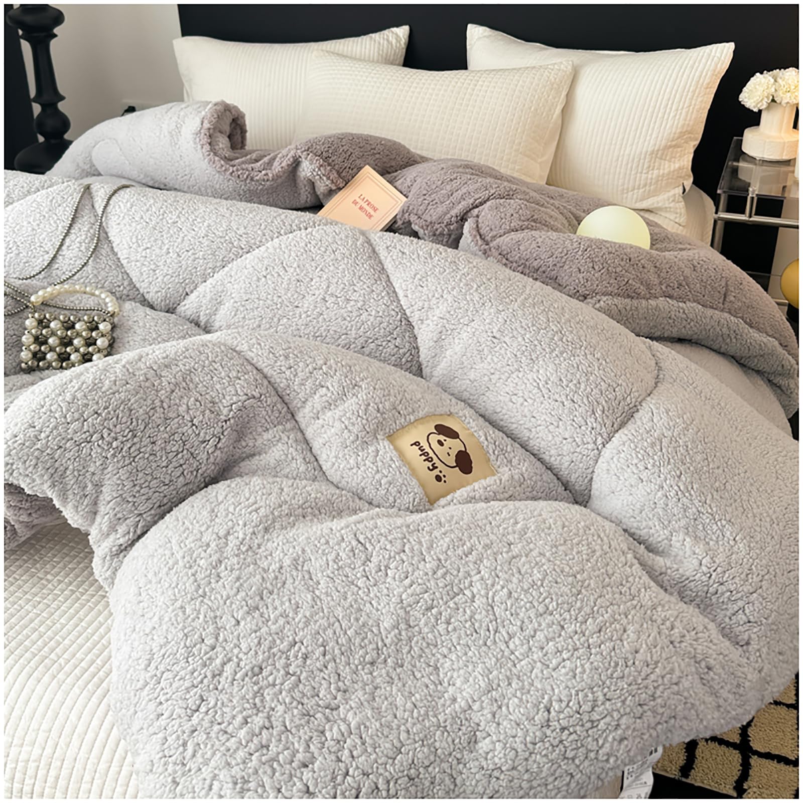 Coperta ponderata per adulti, comoda coperta pesante in peluche, super morbida, calda e soffice, per divano, letto, traspirante, anallergica, 200 x 230 cm, 4 kg