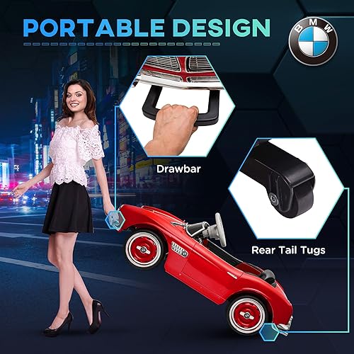 Miniatura 4 de Aosom BMW Kid Electric Ride On Car con licencia de 12 baterías para niños con control remoto de 3 velocidades, fácil transporte, sistema de