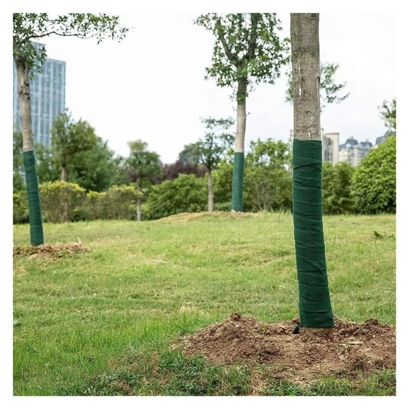 Protectores de Troncos de Plantas y Árboles Cinta de protección árboles algodón, Cubierta Plantas Verdes a Prueba frío, retención Humedad, Protector for Troncos Que Mantiene el Calor | Single Layer16mx12cm