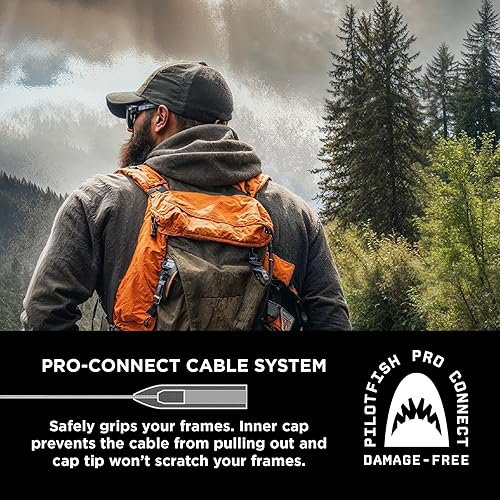 Miniatura 10 de Pilotfish Correa de gafas de sol con alambre, ajustable, sin cola, correas de gafas de sol para gafas, lentes, deportes