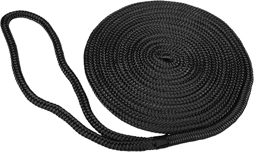 Taylor Made Products Ligne d'accueil en Nylon Double tressé, 4,6 m, 0,9 cm, Noir