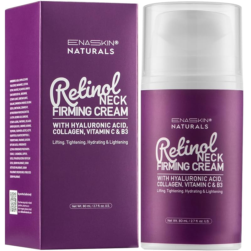 Creme para rosto, pescoço e colo Enaskin Naturals com retinol, ácido hialurônico e colágeno — 76 g