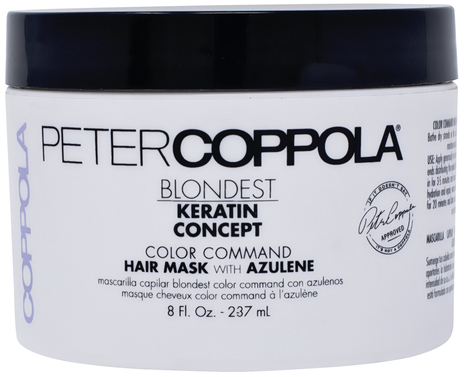 Peter Coppola: Blondest Color Command Toning & Brightening Hair Mask with Azulene , 8 oz.