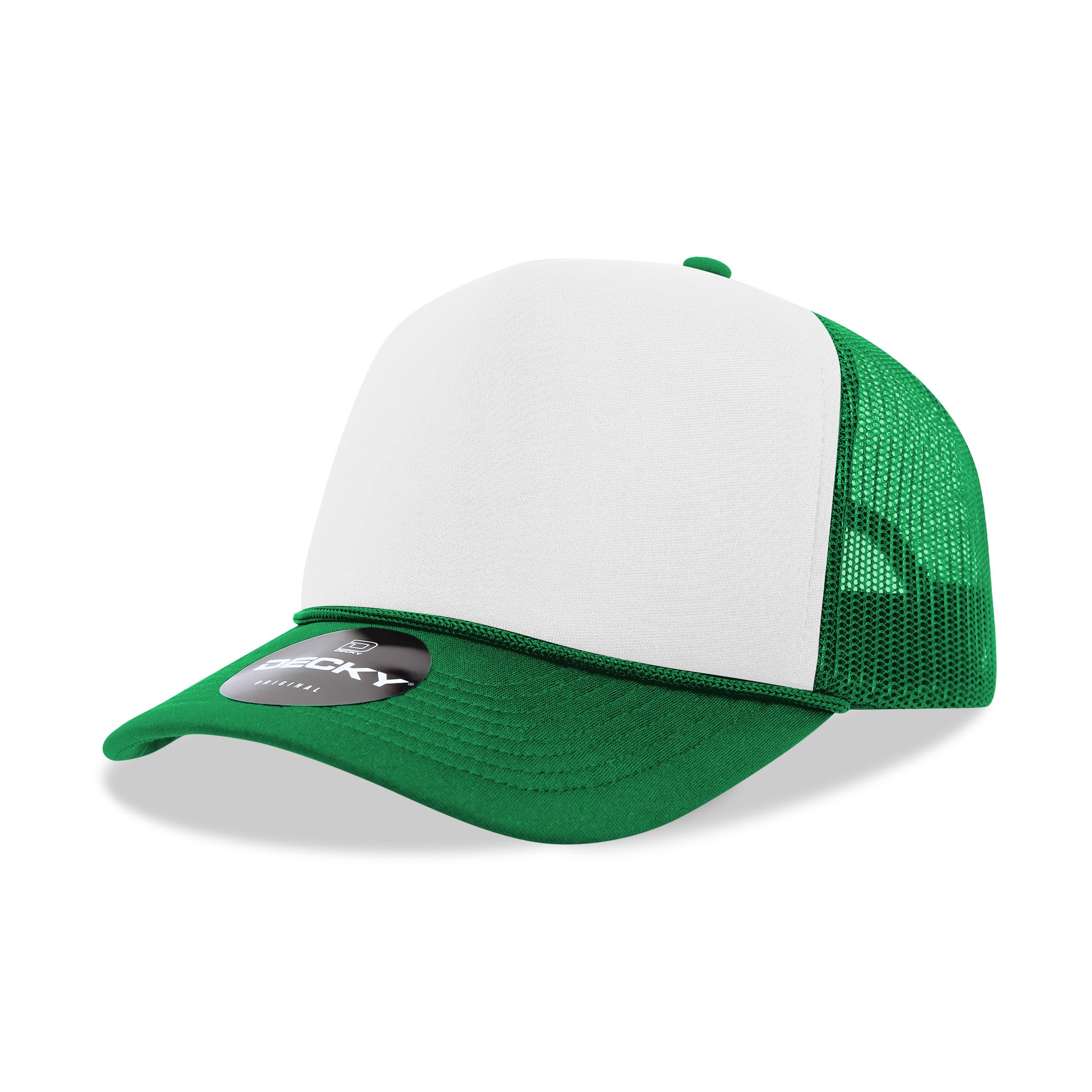 DECKYStandard 5 Panel Mid Profile Structured Foam Trucker, Multi