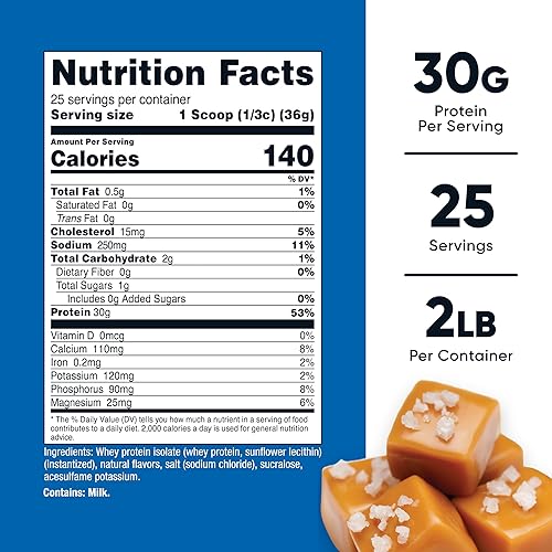 Vista 32 de Nutricost - Proteína aislada de suero de leche en polvo, sabor vainilla, 5 libras