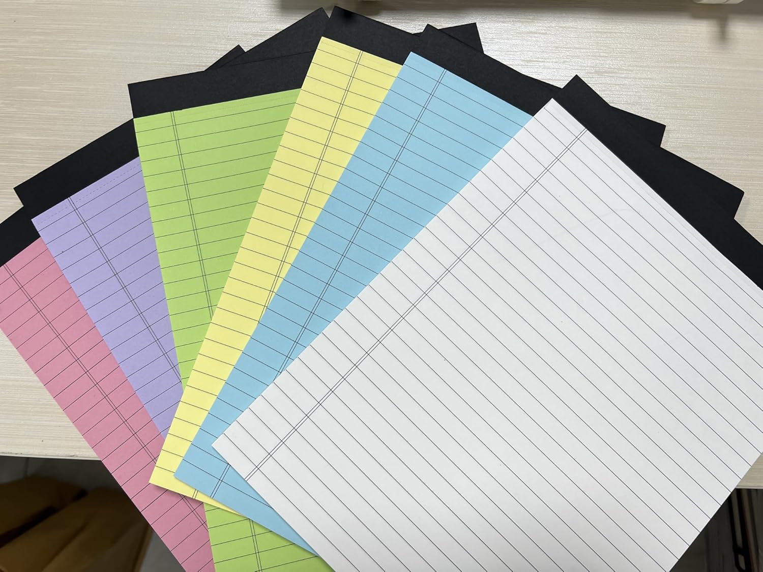 EOOUT 6 Pack Colored Legal Pad Writing Pads 8.5x11 inch