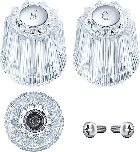 Enhon Reemplazo de mango de grifo de ducha, compatible con Price Pfister Contessa y Windsor grifos de bañera y ducha, 2 piezas de repuesto de pomo