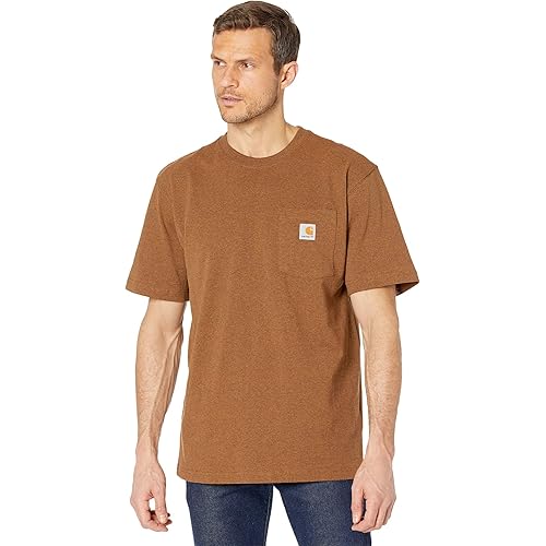 Carhartt Men's Loose Fit Heavyweight Short-Sleeve Pocket T-Shirt (Also Available in Big & Tall)