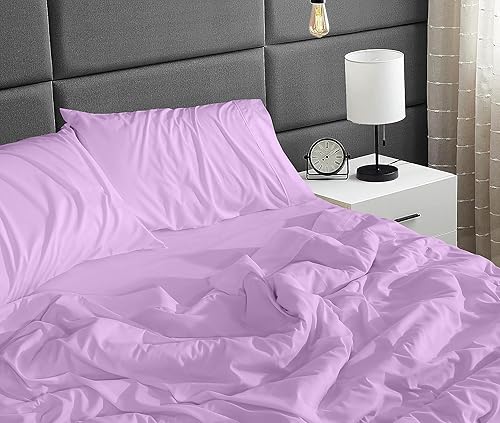 Miniatura 19 de Ruvanti - Juego de sábanas de tamaño King, sábanas refrescantes de microfibra cepillada extrasuave 1800. Juego de sábana de lujo que incluye sábana