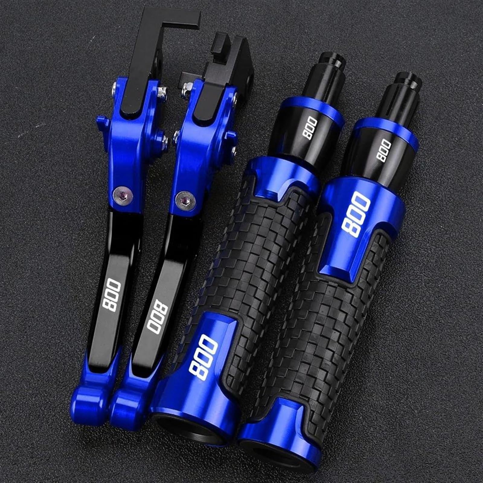 VTAIEX Motorbike Accessories Motorcycle Brake Clutch Levers for Kawasaki Z800 Z800e Z 800 E Version 2013 2014 2015 2016 2017 Handle Handlebar Grips Acessories(Blue)