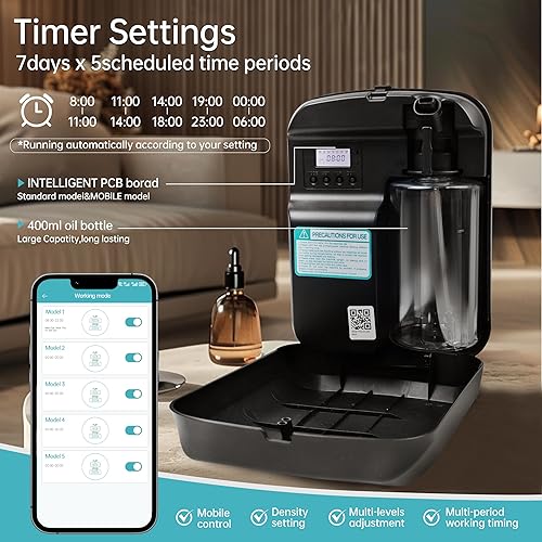 Miniatura 3 de Máquina de aire inteligente WiFi para el hogar, control de aplicación, difusor de aceite esencial sin agua, sistema de difusión de aire frío de 1500