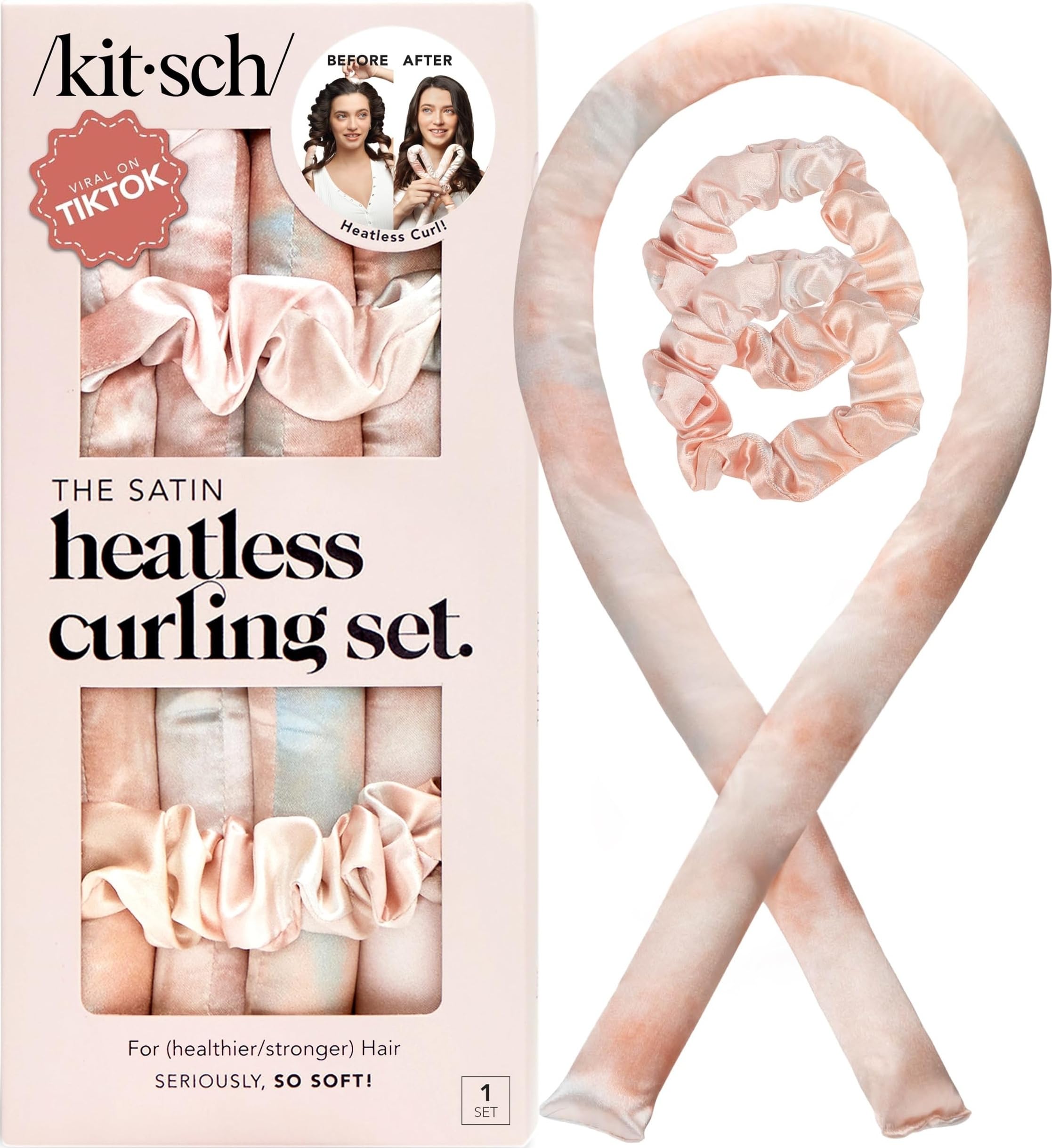 Kitsch Satin Heatless Curling Set Heatless Hair Curler