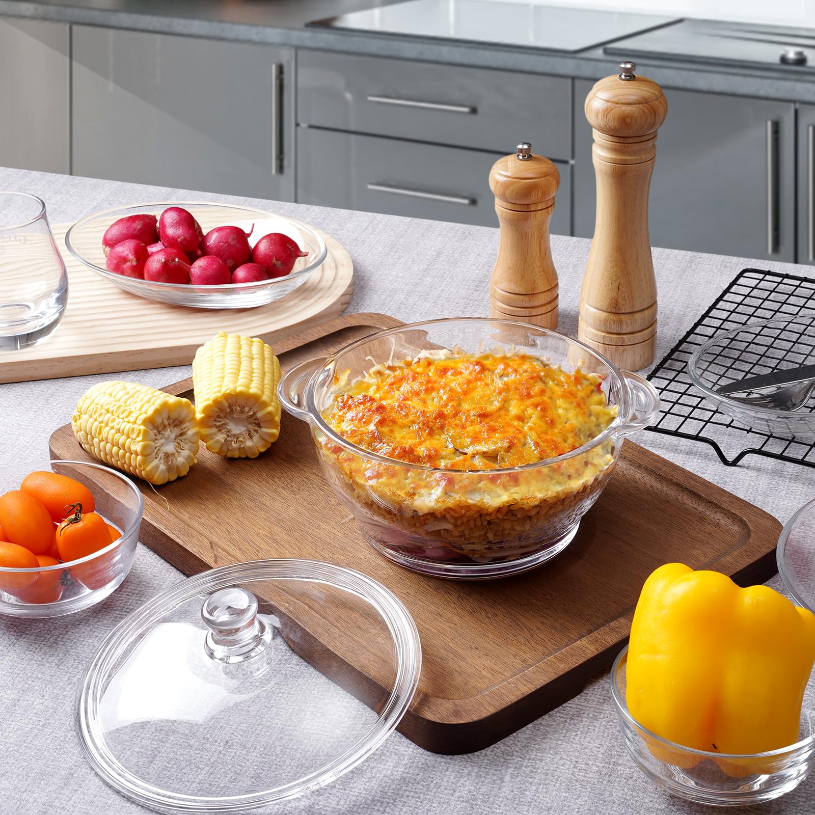 Cocotte Pyrex Cocotte En Verre NUTRIUPS 2,5L - Plat Four Micro-ondes Avec Couvercle - Transparent Résistant Chaleur Plat Four Verre 2.5L Cocotte Pyrex Cocotte En Verre NUTRIUPS 2,5L - Plat Four Micro-ondes Avec Couvercle - Transparent Résistant Chaleur Plat Four Verre 2.5L