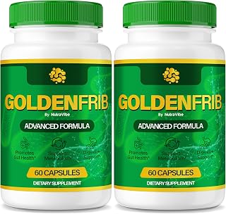 (2 Pack) GoldenFrib – Premium Golden Frib Gut Support Formula with Natural Ingredients to Help Nurture Digestive Health, Comfort & Balance, Gentle, Easy-to-Swallow Pills – Just 2 a Day (120 Capsules)