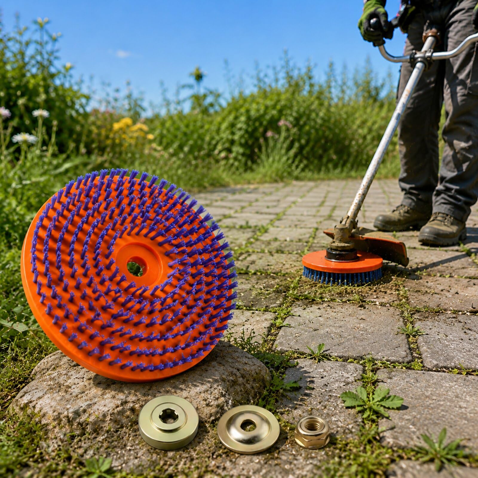 Cepillo Metálico Desbrozadora para STIHL FS-KM KombiTool