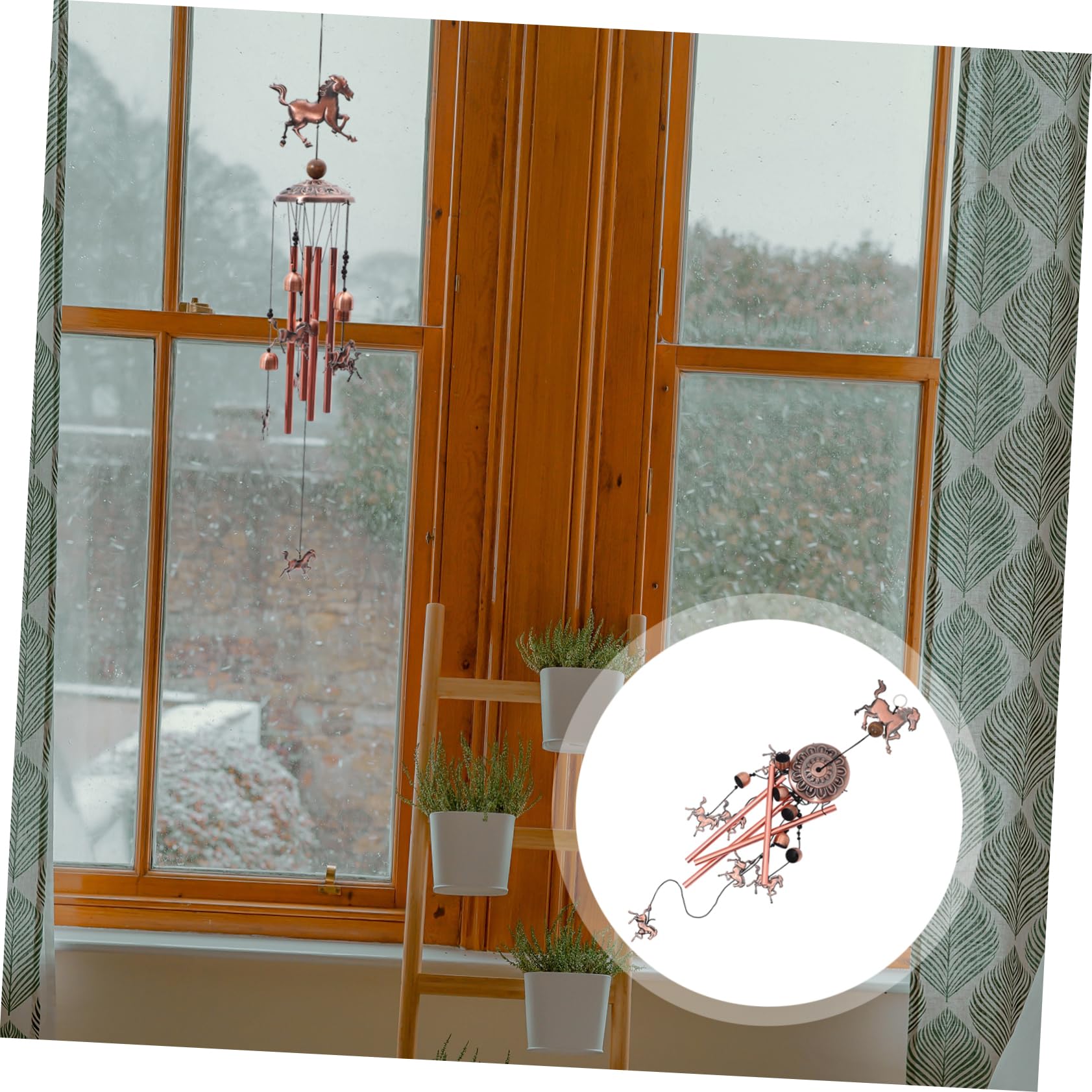 Abaodam 3 Stück Chic für Garten Pferde Glockenspiel für Außenbereiche Dekorative Hängende Windglocke für Terrasse Perfektes Ornament für Gartenliebhaber und Dekorationsfreunde