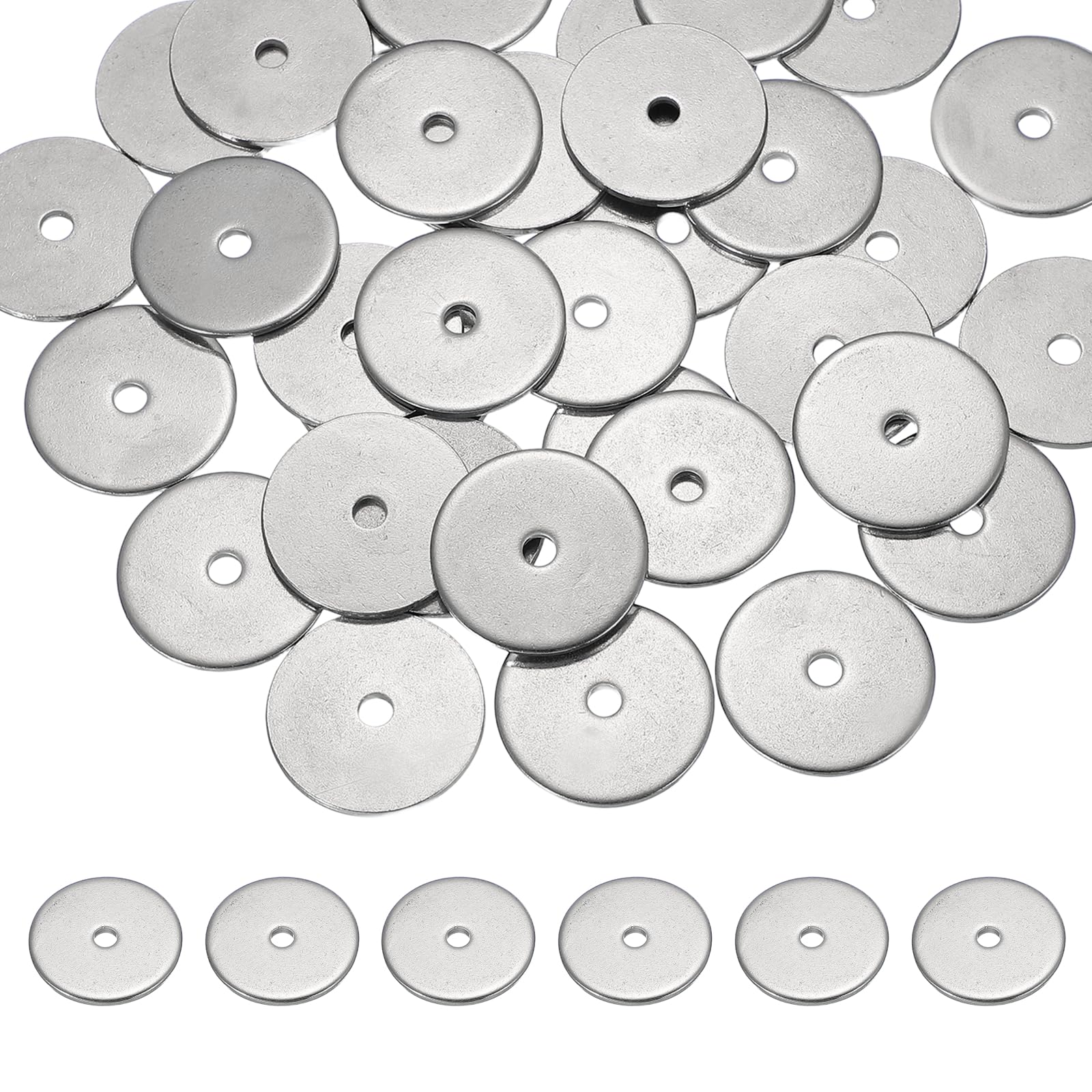 PATIKIL M4 x 30mm Metal Screw Washers Set, 36Pcs 304 Stainless Steel Flat Washers for Screws Bolts Factories Home Outdoor Projects