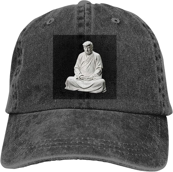 Donald Trump Buddha Statue Cowboy Hats Adjustable Classic American Style Hat Sun Hat Baseball