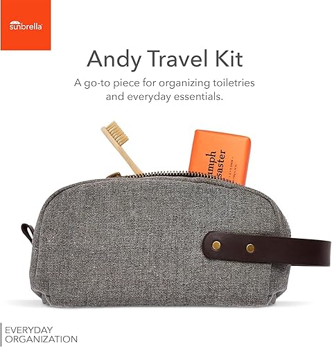 Miniatura 2 de Sunbrella Andy Travel Kit  Neceser duradero  Bolsa resistente al agua y a las manchas para accesorios de viaje  Bolsa unisex para afeitado y