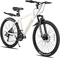 HILAND 26/27.5 Inch Aluminum Mountain Bike for Men & Women - 21 Speeds, Disc Brakes, Beginner MTB Hardtail