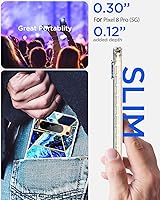 Vista 7 de AICase Funda para Google Pixel 8 Pro con protector de vidrio de cuerpo completo resistente [nunca amarillento] [grado militar anticaídas] protección