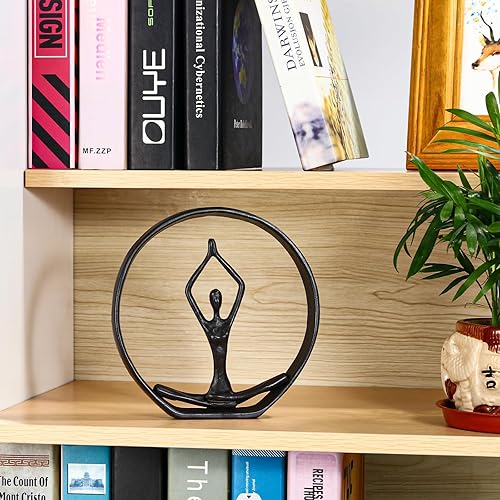 Miniatura 5 de Hanyibao Regalo para yoga, figuras y estatuas de yoga, estatua de postura de yoga de meditación, escultura de yoga, decoraciones de yoga para el