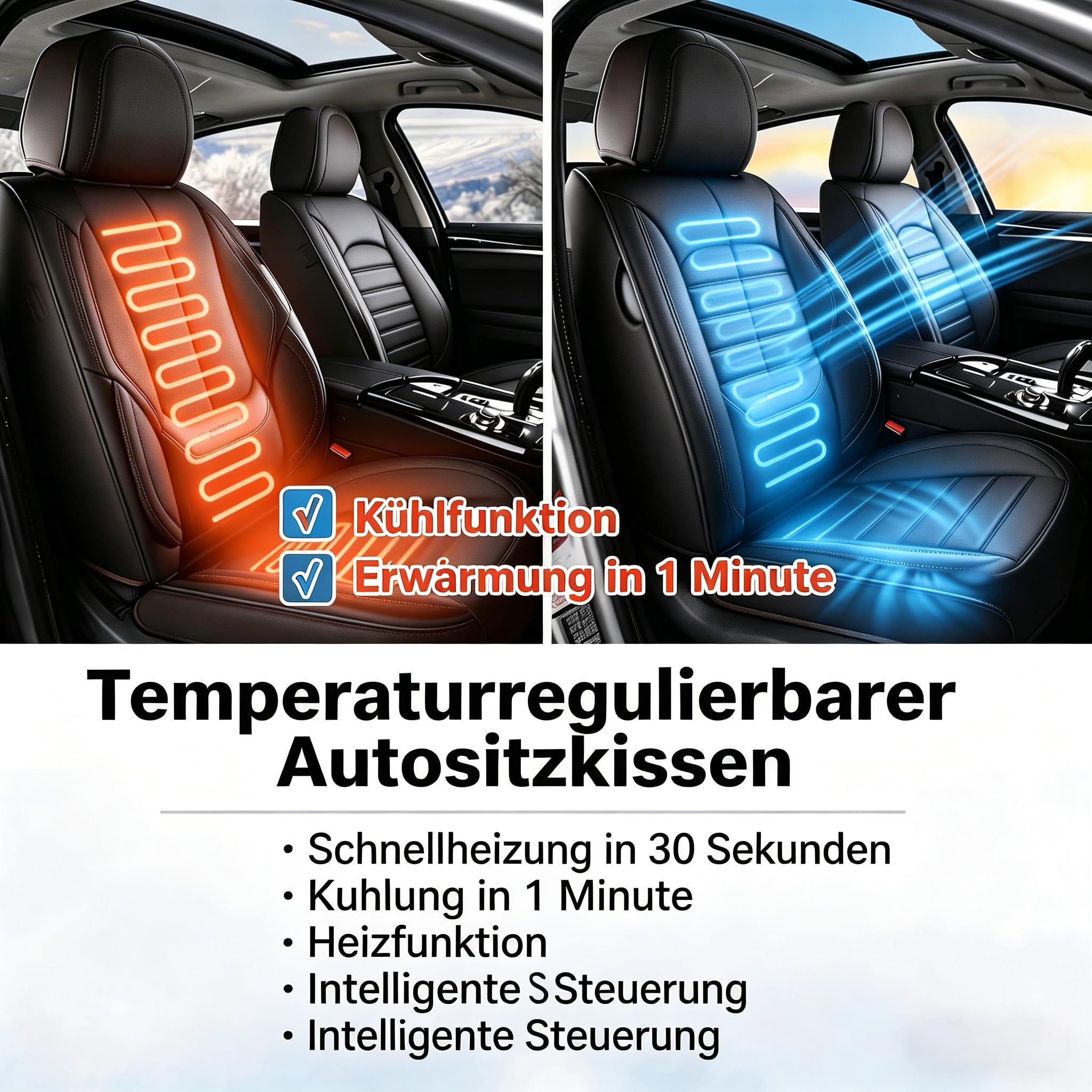 Autositzbezüge Auto Vordersitz 2 Stuck Set Autositzbezüge Leder Universal Set für Jeep Cherokee Compass Grand Cherokee Patriot Renegade Wrangler Abriebfest, atmungsaktiv