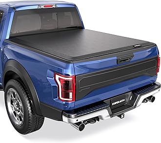 KUIPERAUTO 67inch Soft Roll-Up Truck Bed Tonneau Cover Compatible for 2004-2008 Ford F150 Styleside (Not for Flareside) 5'5" Bed
