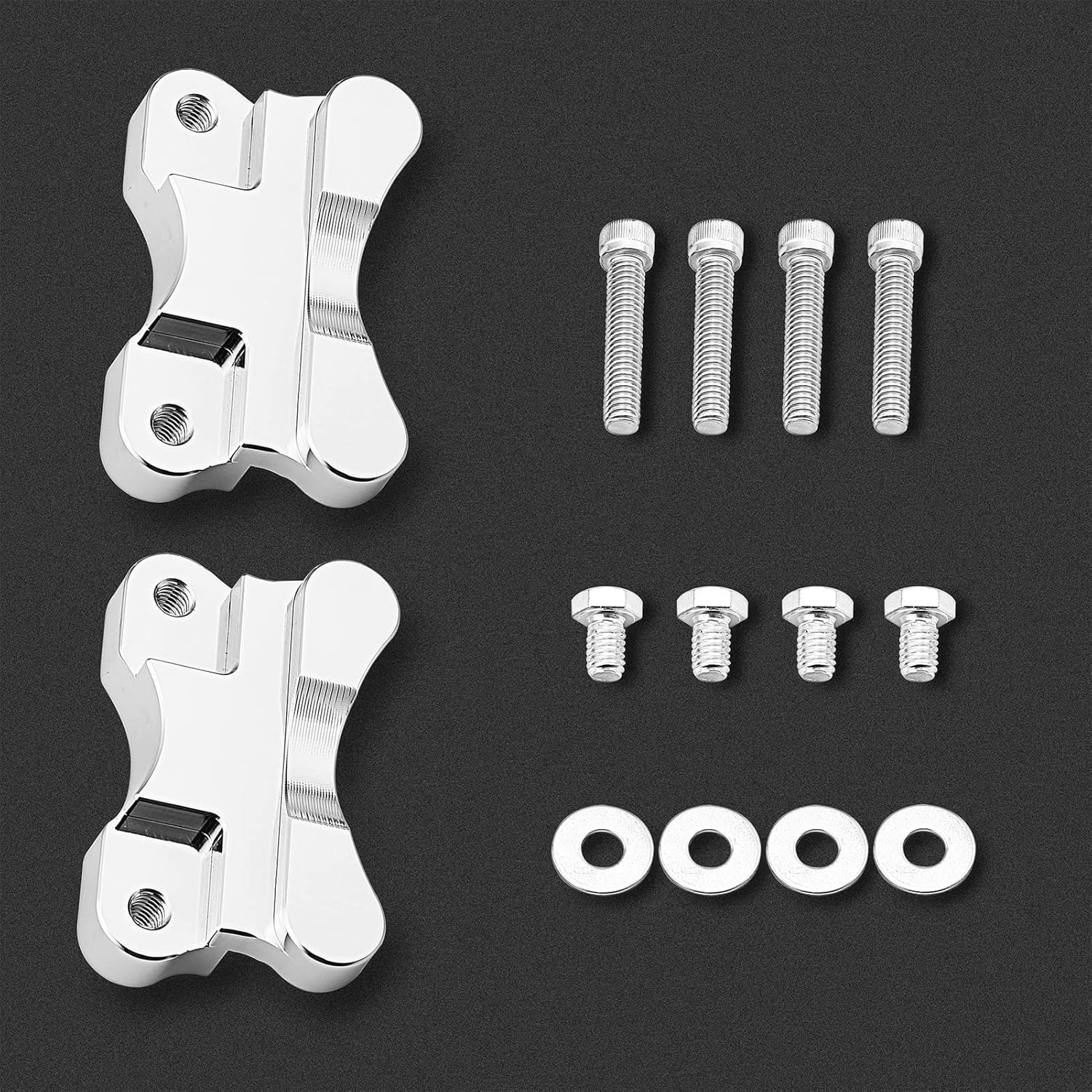 Mofun Softail Front Fender Spacer Relocator Riser Brackets Kit Compatible with Harley Softail Fat Boy Deluxe Heritage Classic Slim 1986-2017 21" Wheel Model