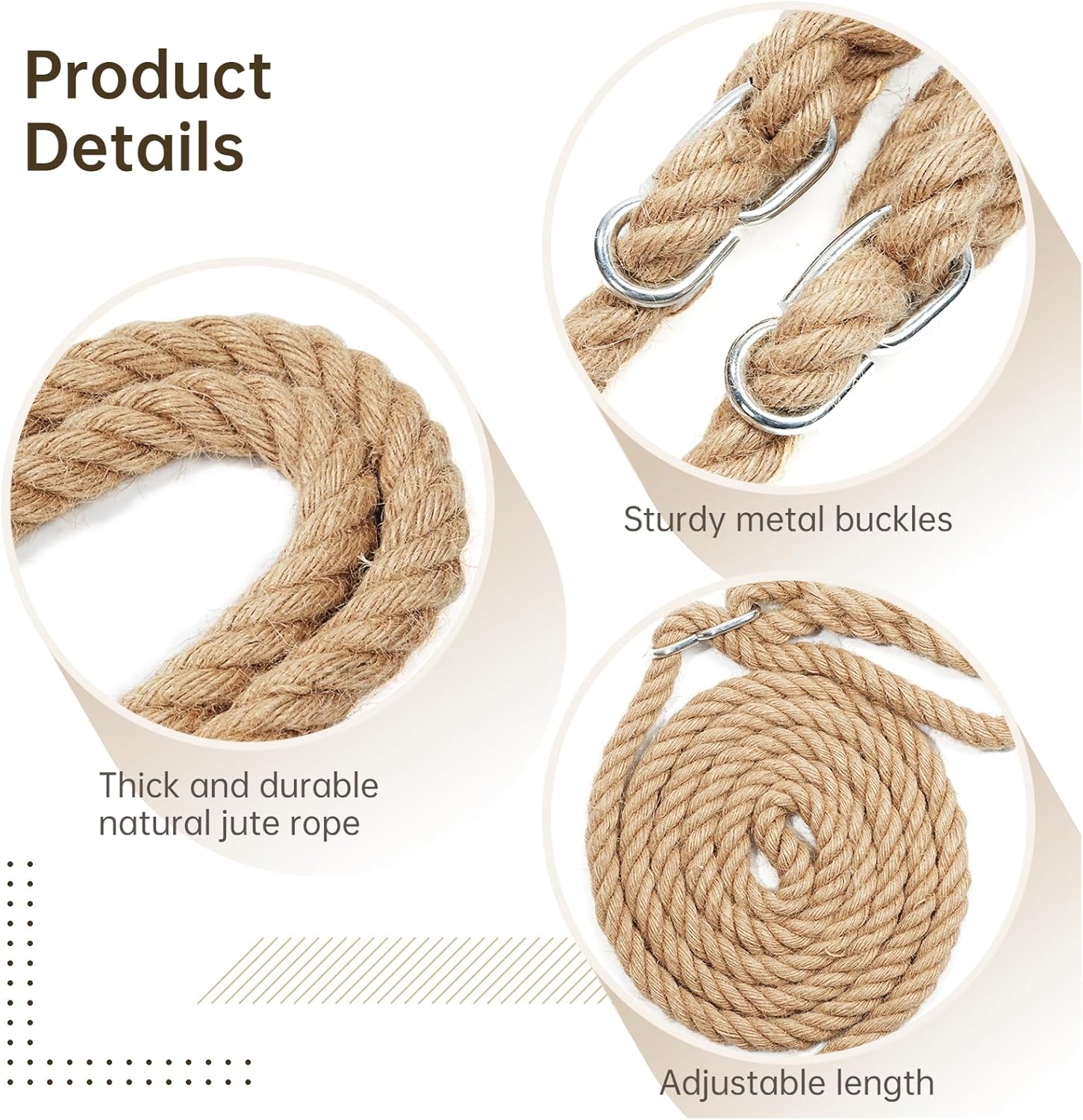 Wooden Tree Swing, 500lbs Load Capacity Heavy-Duty Wooden Swing Seat for Adults & Kids, Adjustable Climbing Rope Tree Straps 118 inch for Indoor & Outdoor