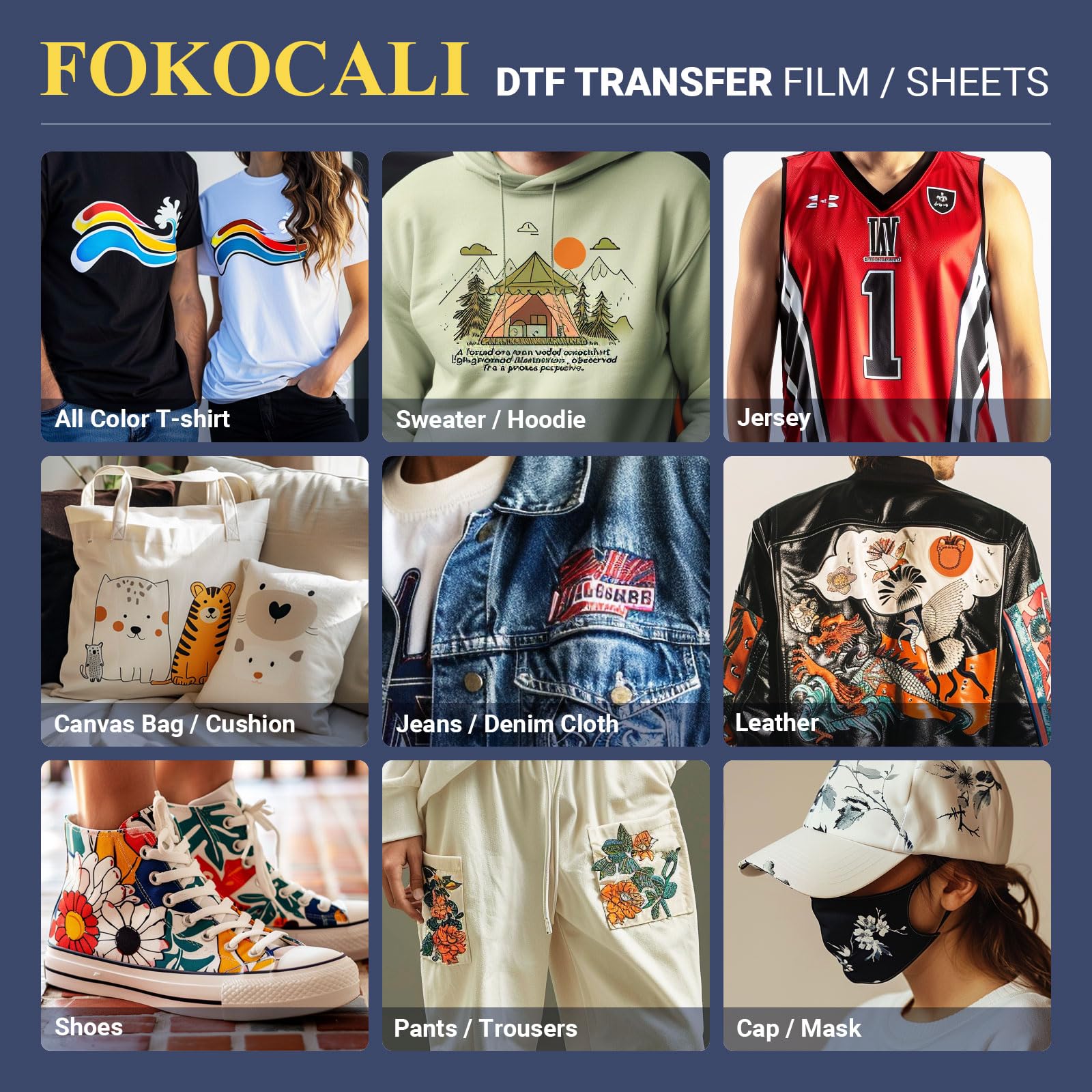 DTF Transfer Film Pro 35,6 x 40,6 cm, 100 fogli con finitura opaca su entrambi i lati, facile da staccare, pretrattare, carta per trasferimento termico in PET