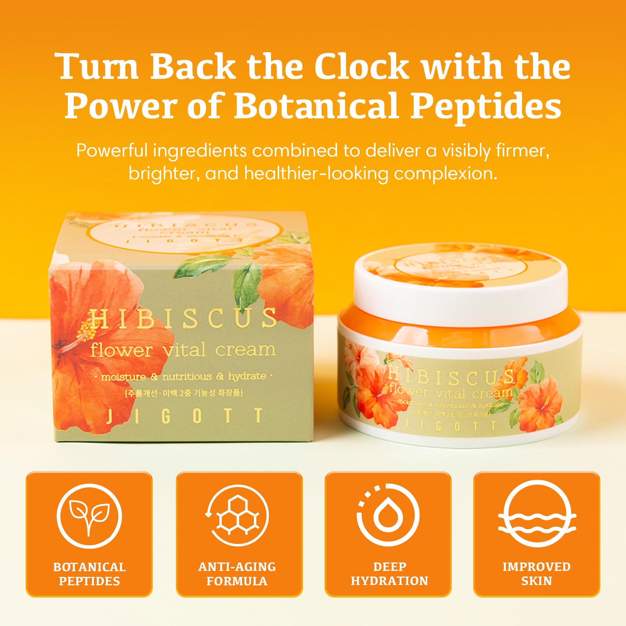 Amazon.com: Jigott - Hibiscus Flower Vital Cream 3.38 FL OZ/ 100ml