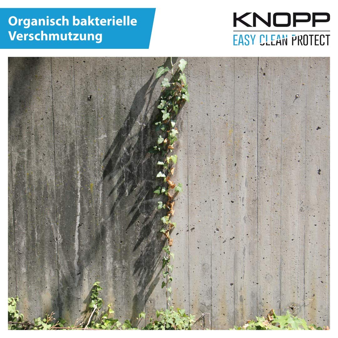 KNOPP Flechtenentferner, Flechtenex, Terrassenreiniger, Pflastersteinreiniger, Waschbetonplattenreiniger, Grünbelagentferner, Algenentferner, Algenvernichter, Steinreiniger; gebrauchsfertig, 1l