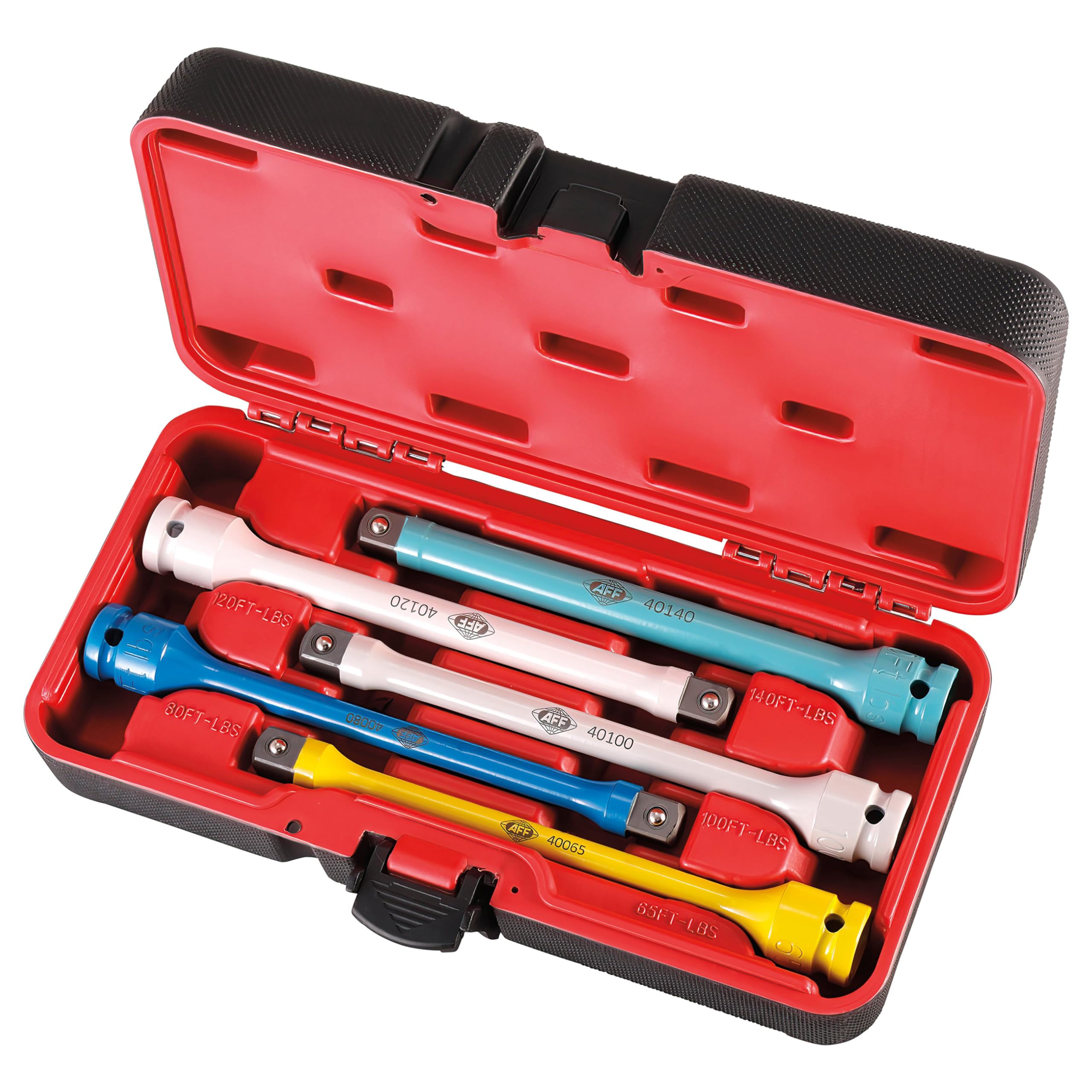 AFF 5 Piece Torque Limiting Extension Kit w/ Carrying Case, 65-140 ft/lbs, 1/2" Drive, 40012