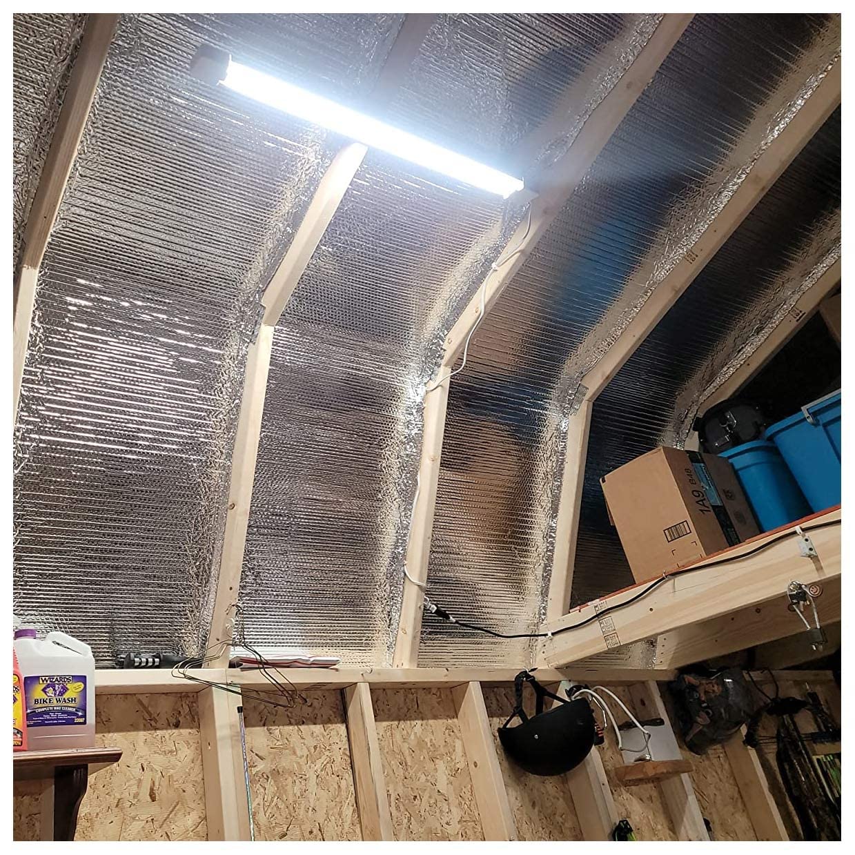Aislamiento Termico Aluminio Reflexivo, Rollo Aislante Termico, Aislante Térmico de Aluminio, Aislamiento Térmico Multicapa para Buhardilla Desván Paredes Caravanas (Size : 1x8m)