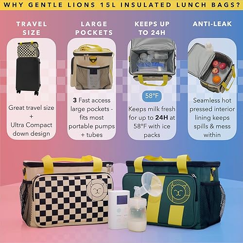 Miniatura 4 de Bolsa grande aislada de 15 litros, caja térmica reutilizable, contenedor de refrigerador a prueba de fugas para hombres y mujeres con correa de