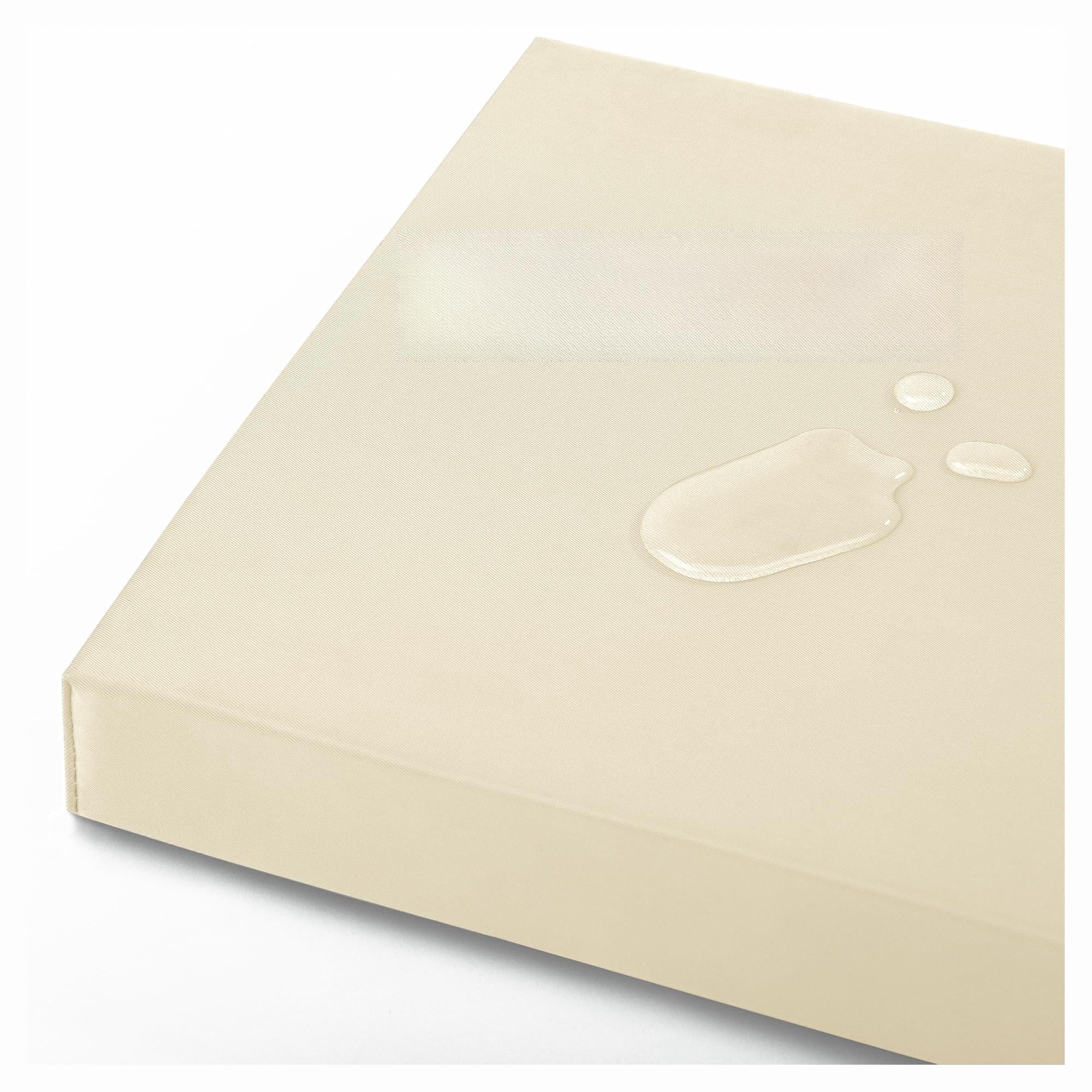 OutStep Coussins de Banc d'extérieur, Coussins d'assise renforcés et imperméables, Coussin de Banc Haute densité avec Dessous antidérapant, Coussins d'extérieur pour balancelles (Beige, 100x40x5 cm)
