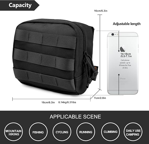 Mardingtop 25L Tactical Backpacks+Molle Admin Tactical Utility Pouch