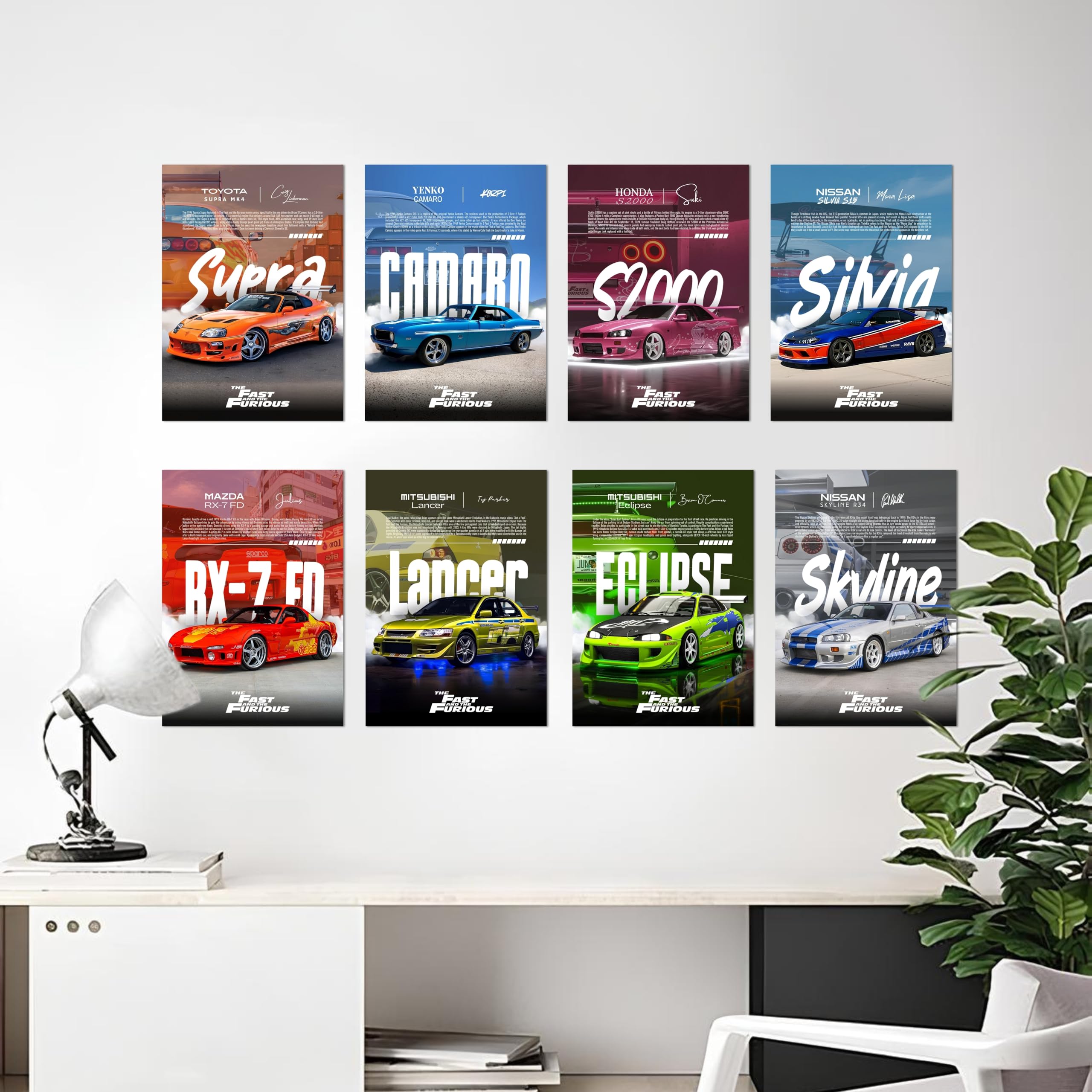 JDM Car Posters - Fast & Furious Collection -5 JDM Car Posters - Fast & Furious Collection -5