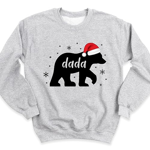 Miniatura 2 de Mama Bear Dada Bear Matching Christmas Sweatshirt, Christmas Pajama Family Dad Mom Gift, Custom Christmas Family Sweatshirts, Funny Holiday Outfits,