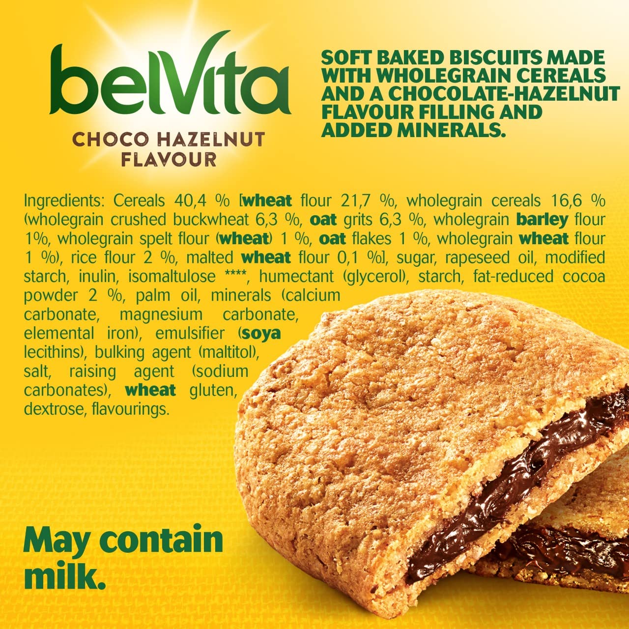 Belvita Soft Filled Chocolate Biscuits 250G