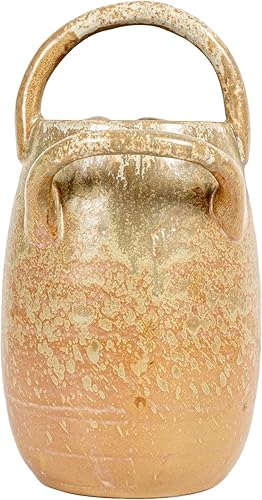 Miniatura 6 de Creative Co-Op Jarra de riego de gres de 80 onzas con asas, esmalte reactivo