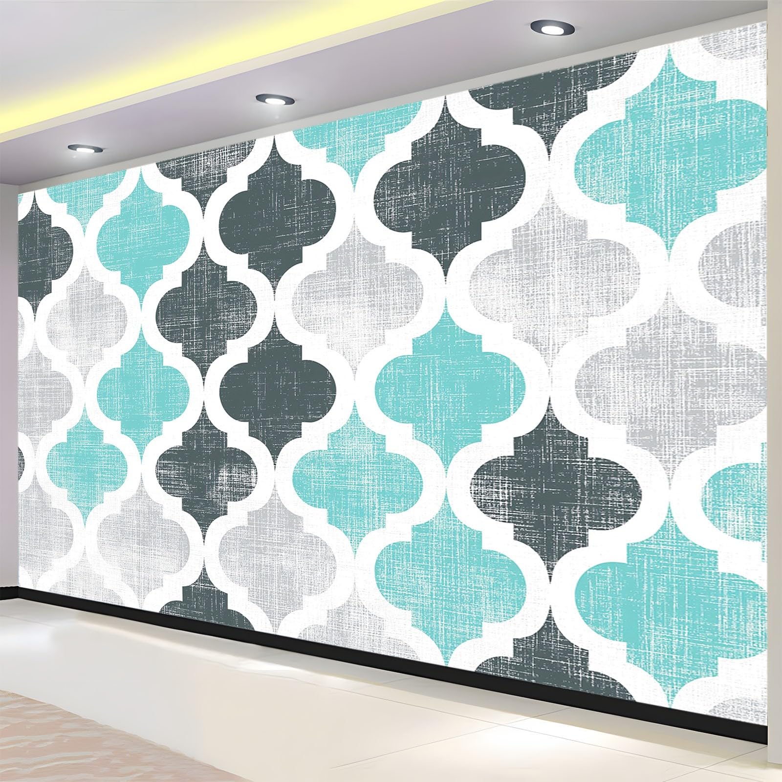 Tapeta geometryczna tekstura kafelka 250 x 175 cm zdjęcie plakat mural tapeta, DIY, sztuka ścienna mural tapety, do salonu sypialni przedszkola tło telewizora wystrój domu