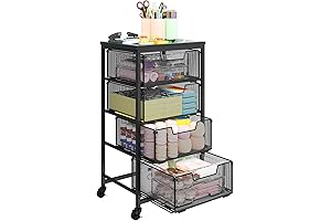 Metal Art and Craft Storage Organization Cart