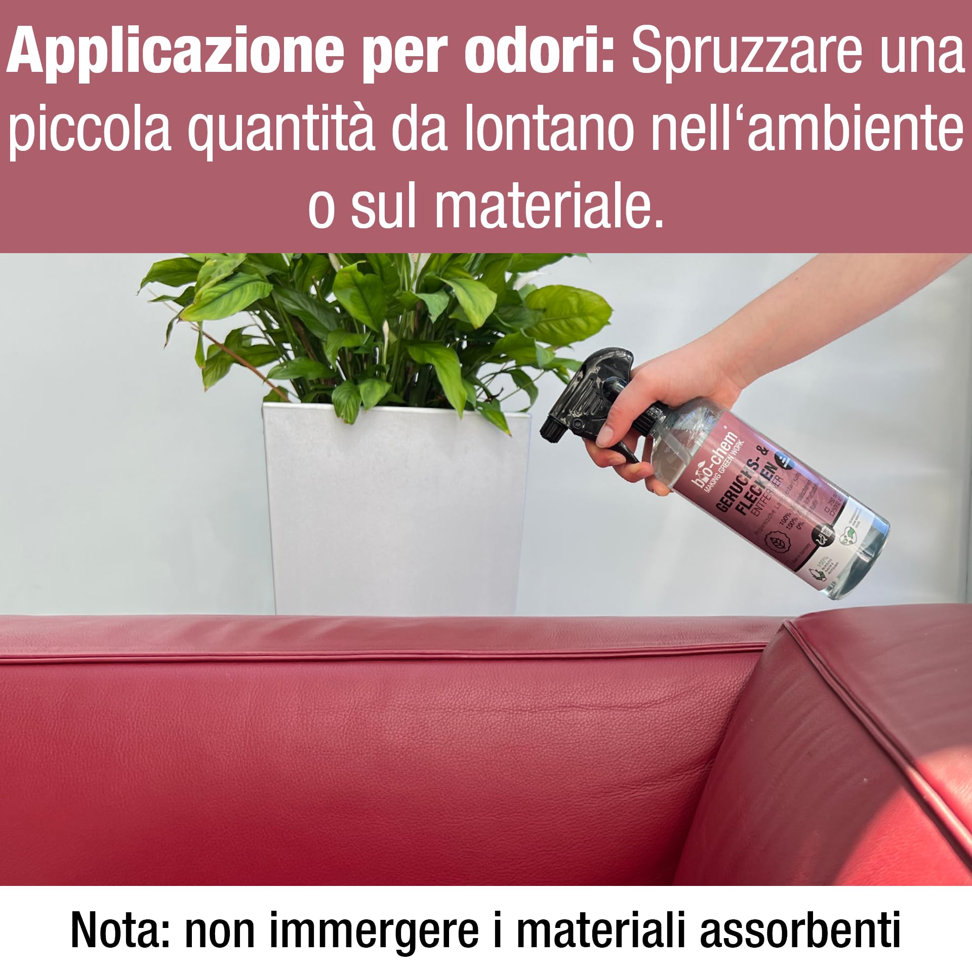 Bio-Chem - Smacchiatore di urina e odori tanica 5L - Prodotto ideale contro l'urina di cane e gatto - Spray neutralizzante e assorbi odori - Prodotto deodorante per la casa
